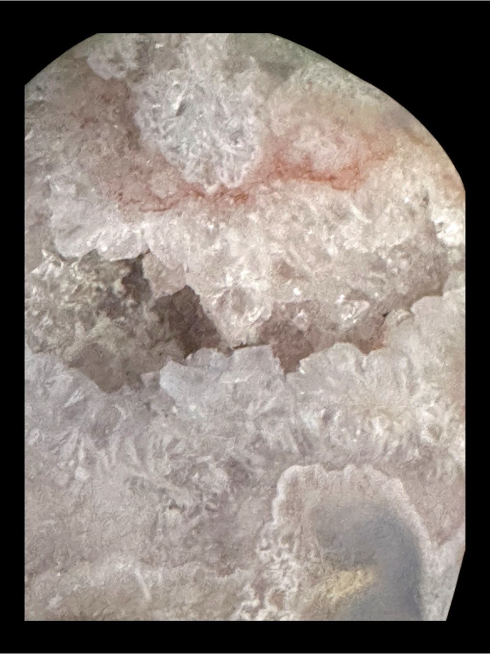 Flower Agate Crystal with Druzy Palm Stone - Picture 3 of 6